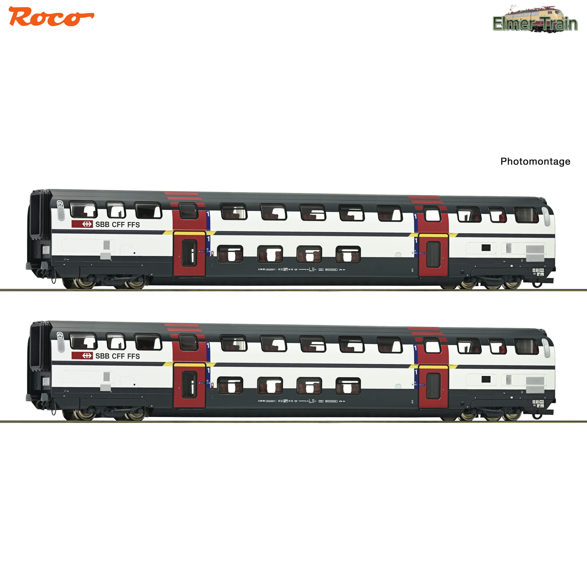 【予約】IC 2000 二階建て1等車 2輌セット SBB Ep5 Ep6