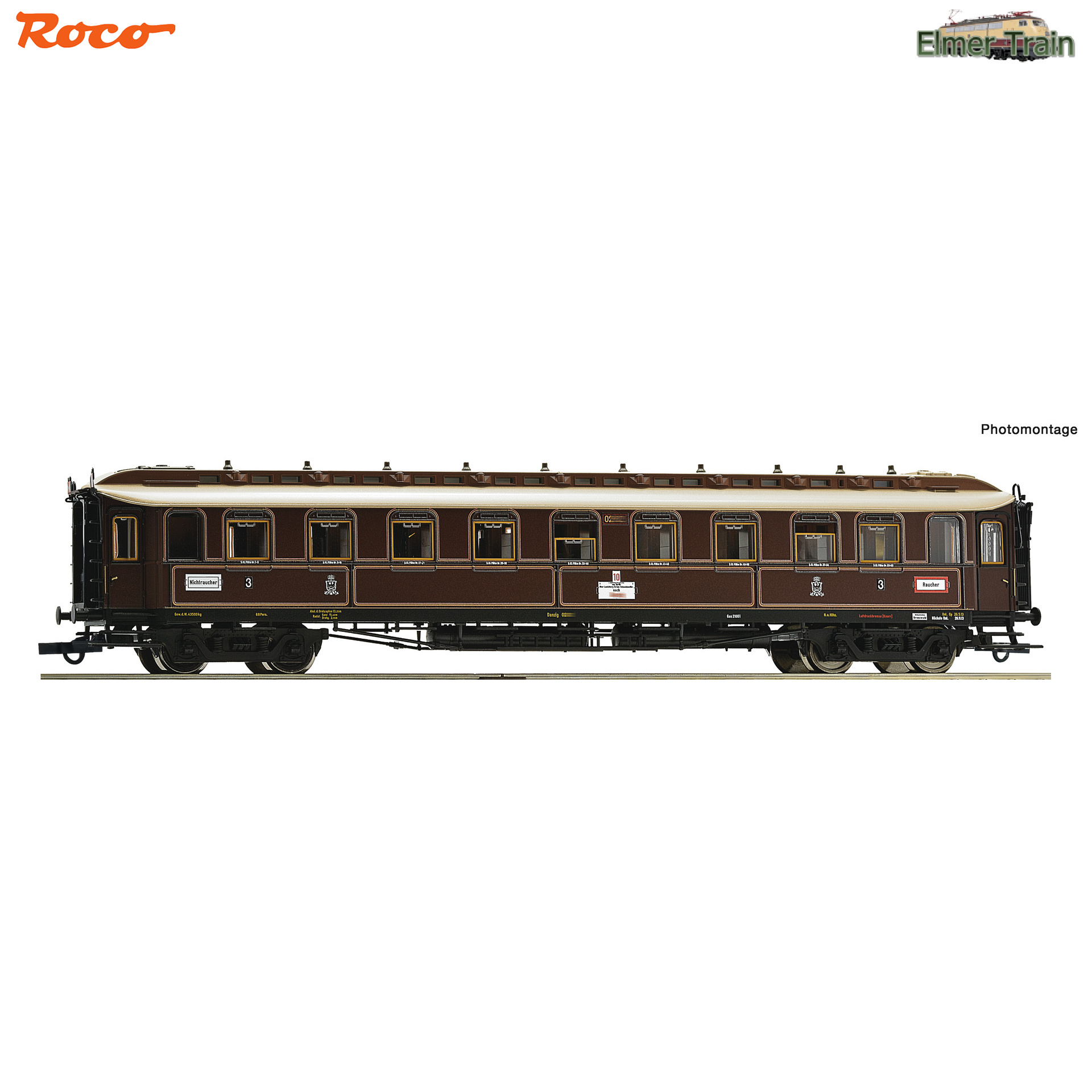 【予約】急行用 3等車 K.P.E.V. Ep1 後部標識板付き