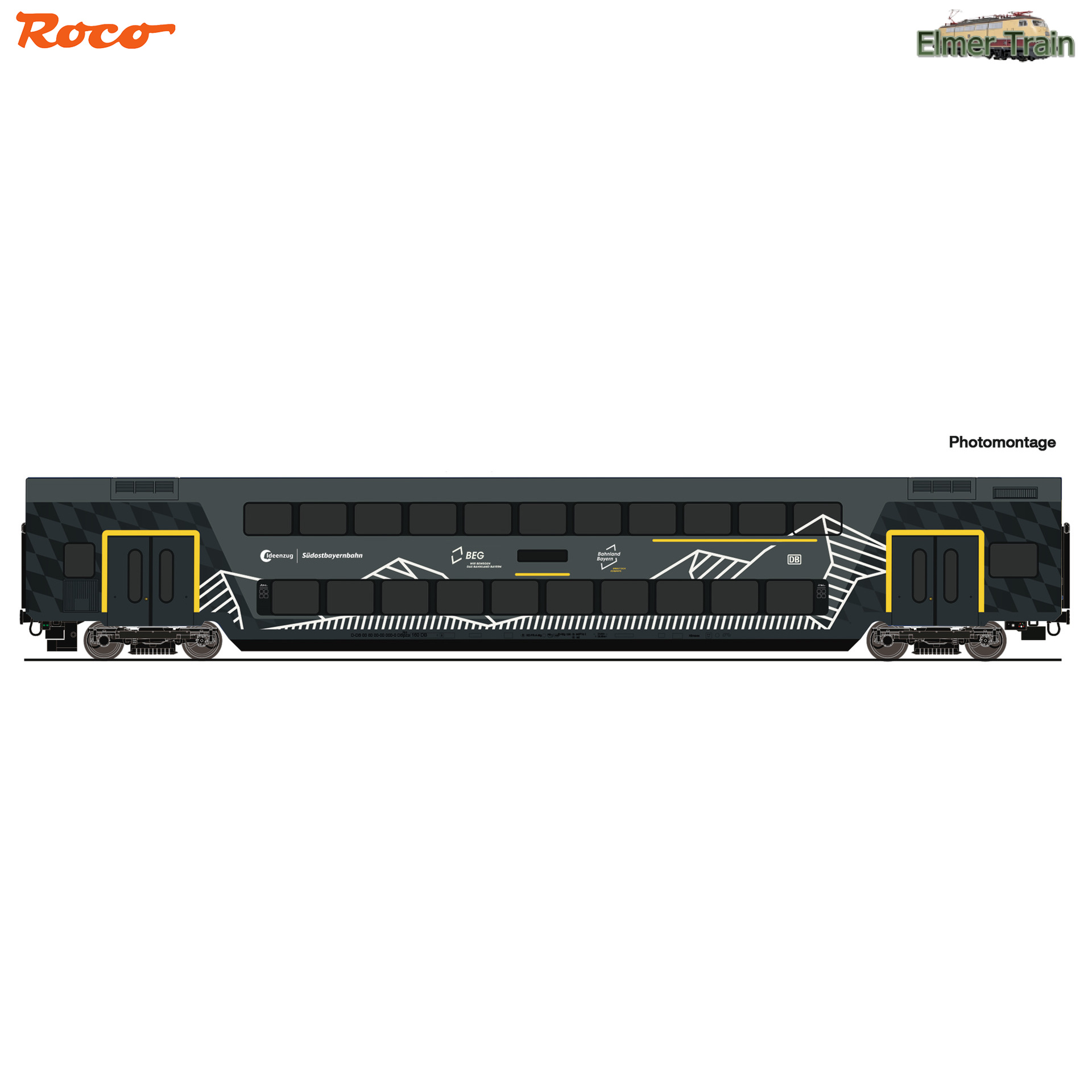 【予約】AC仕様 DB Regio 二階建て客車 Ideenzug カラー SOB/DBAG Ep6 室内灯付き