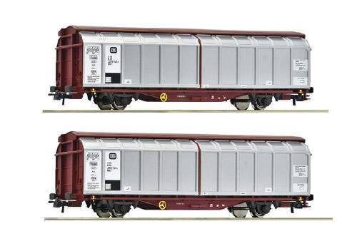 2軸 スライドウォール貨車 2両セット DB Ep4