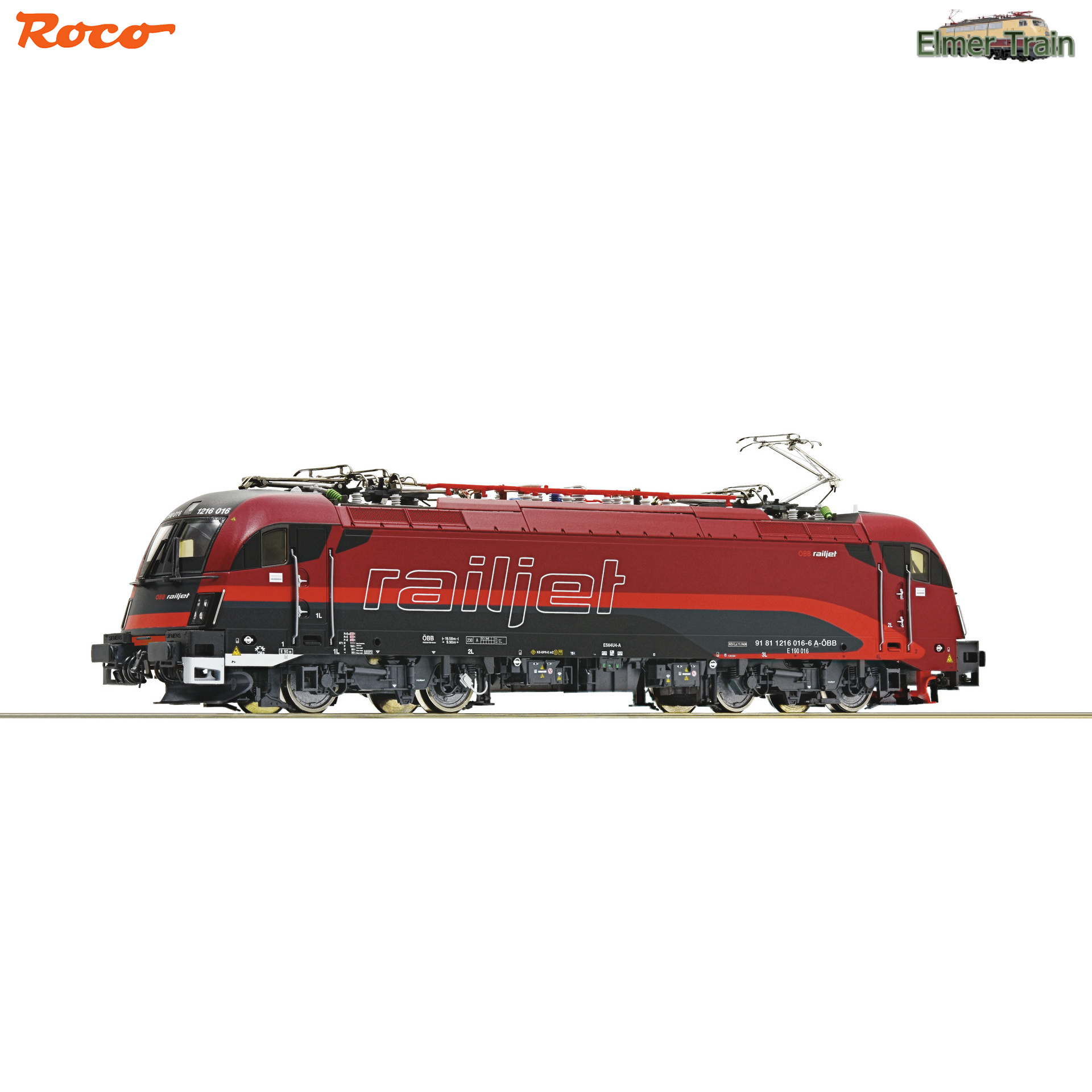 【予約】EL Rh 1216 016-6 Railjet OeBB Ep6 イタリア対応車 DCC Sound