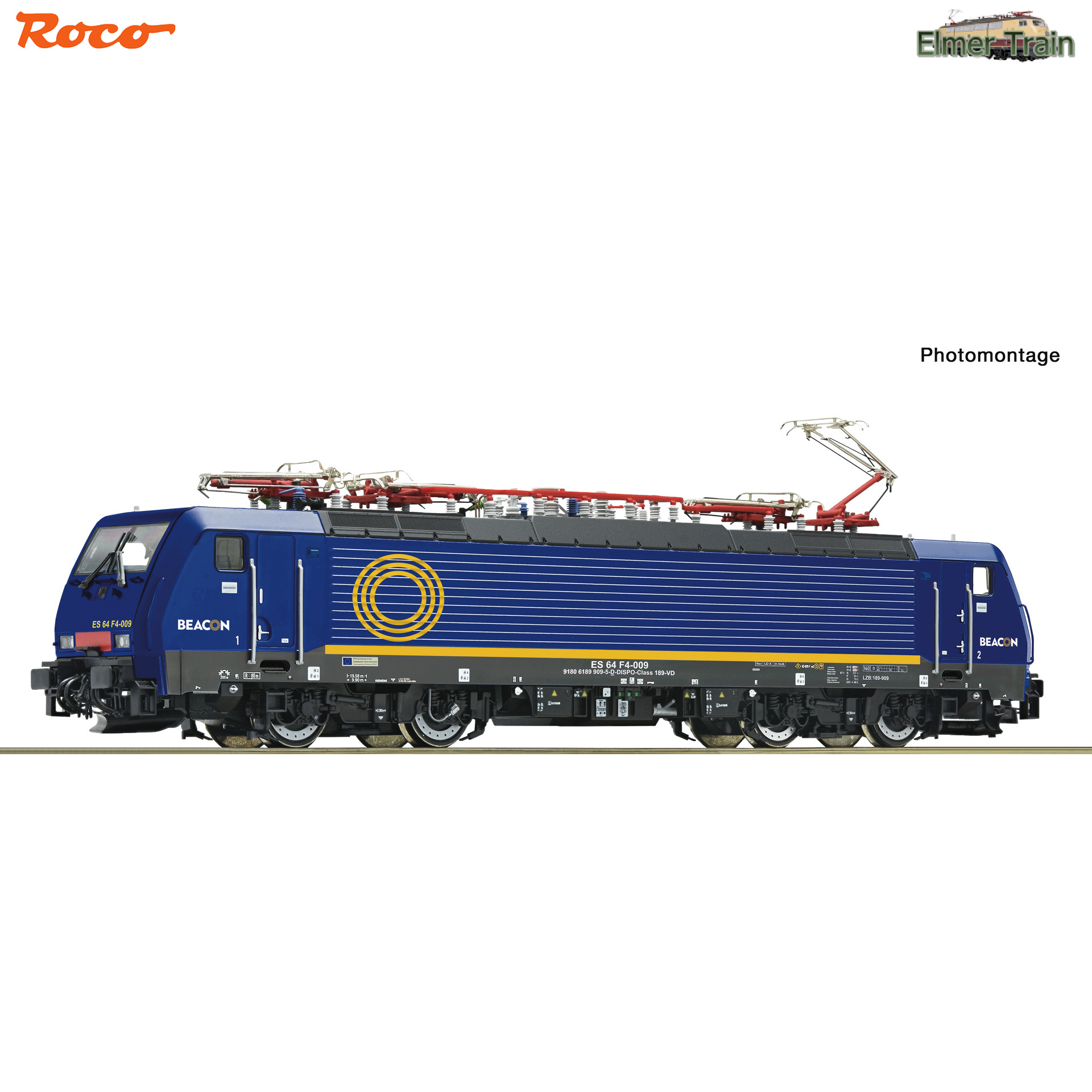 【予約】EL class 189 909-5 Beacon Rail Ep6 DCC sound