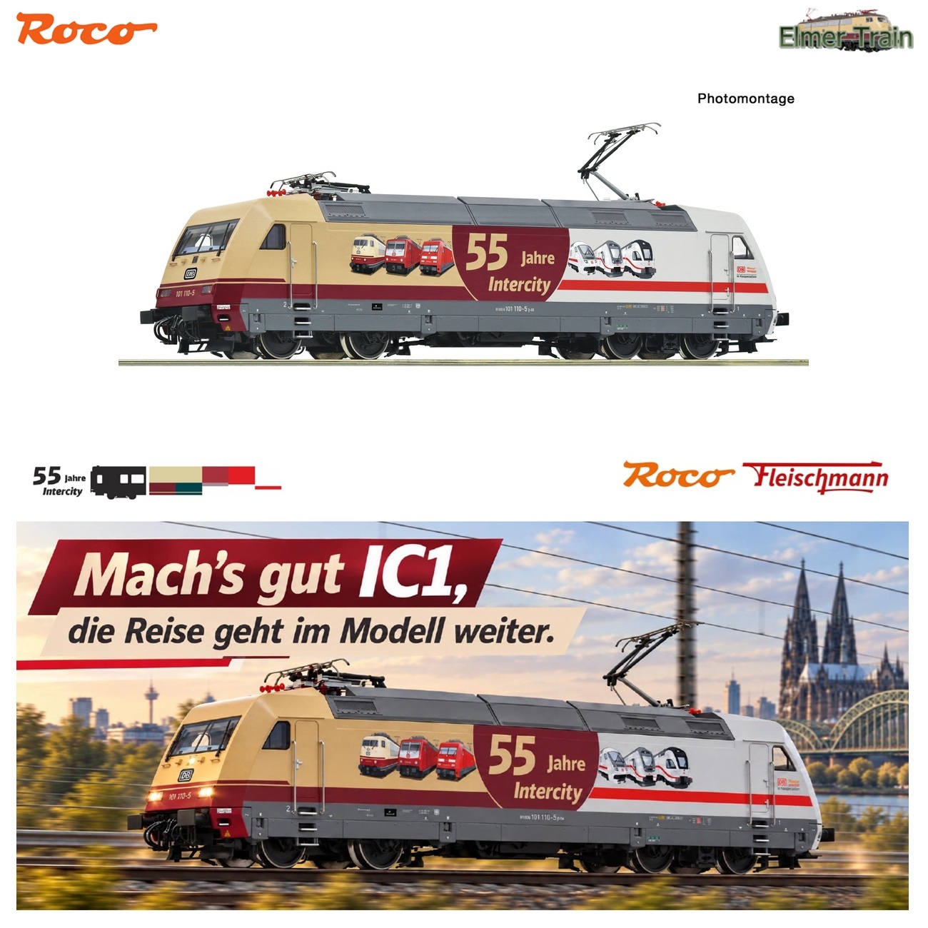 【予約】（HO）AC仕様 EL BR101 InterCity 55周年記念ラッピング DBAG Ep6 DCC Sound