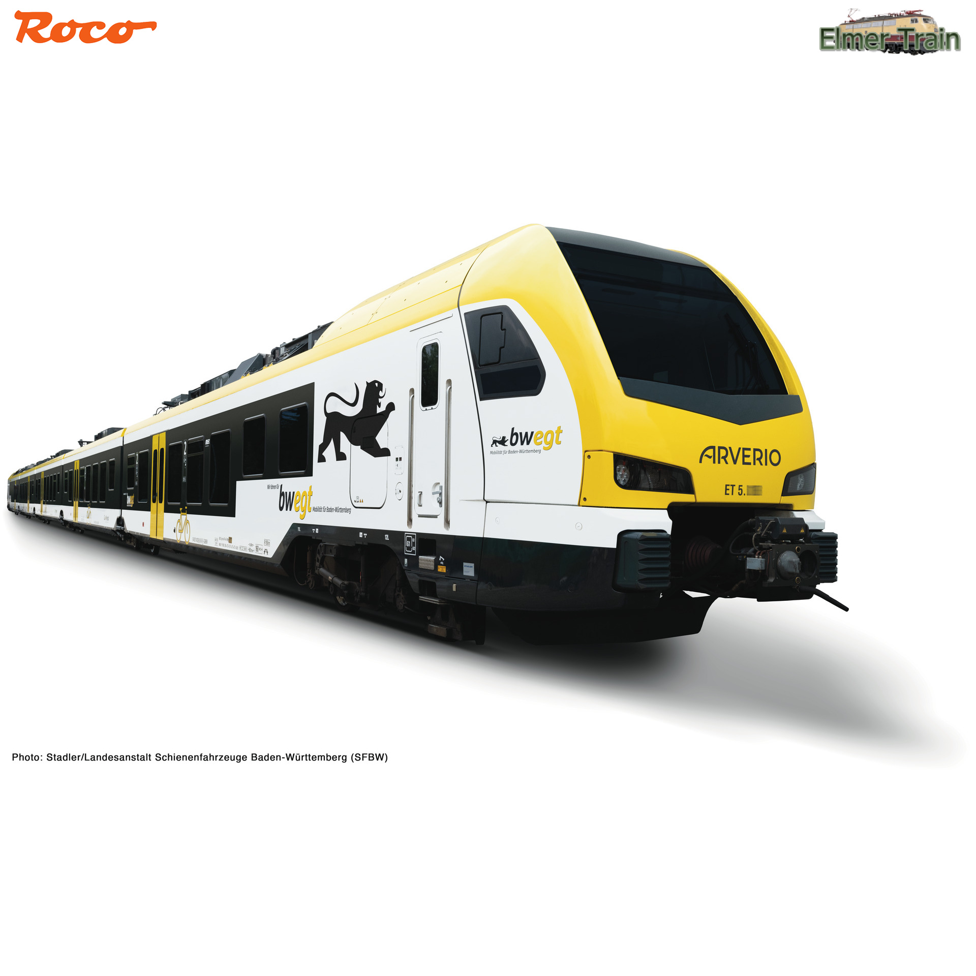 【予約】AC仕様 EMU FLIRT 3  5輌セット Arverio Ep6 DCC Sound 室内照明付き