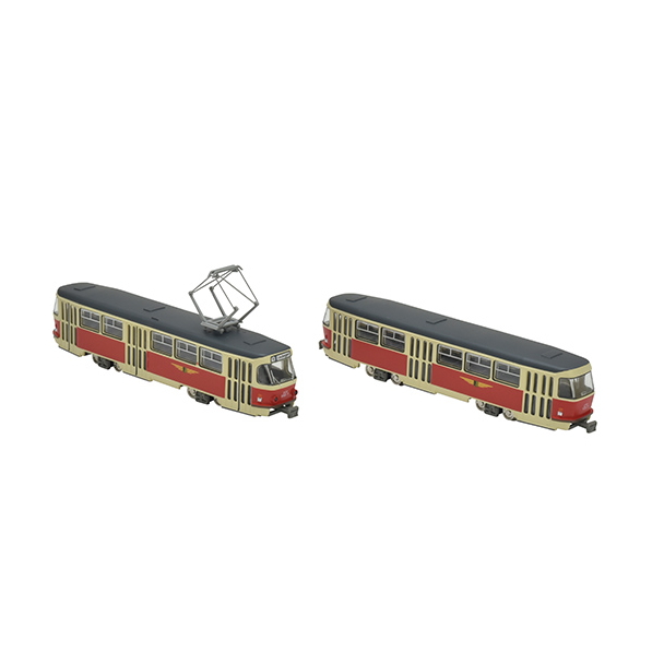 (N)鉄ｺﾚ ドレスデントラム タトラT4+B4タイプ2両セットE