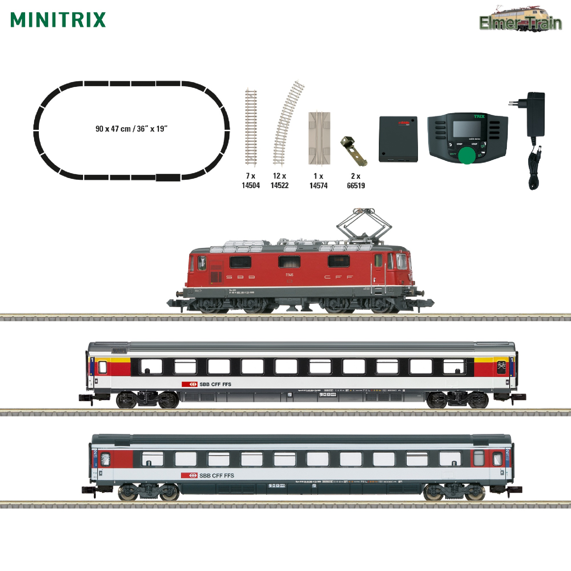 【予約】デジタルスターターセット Re 4/4 EC列車 SBB Ep6 DCC Sound
