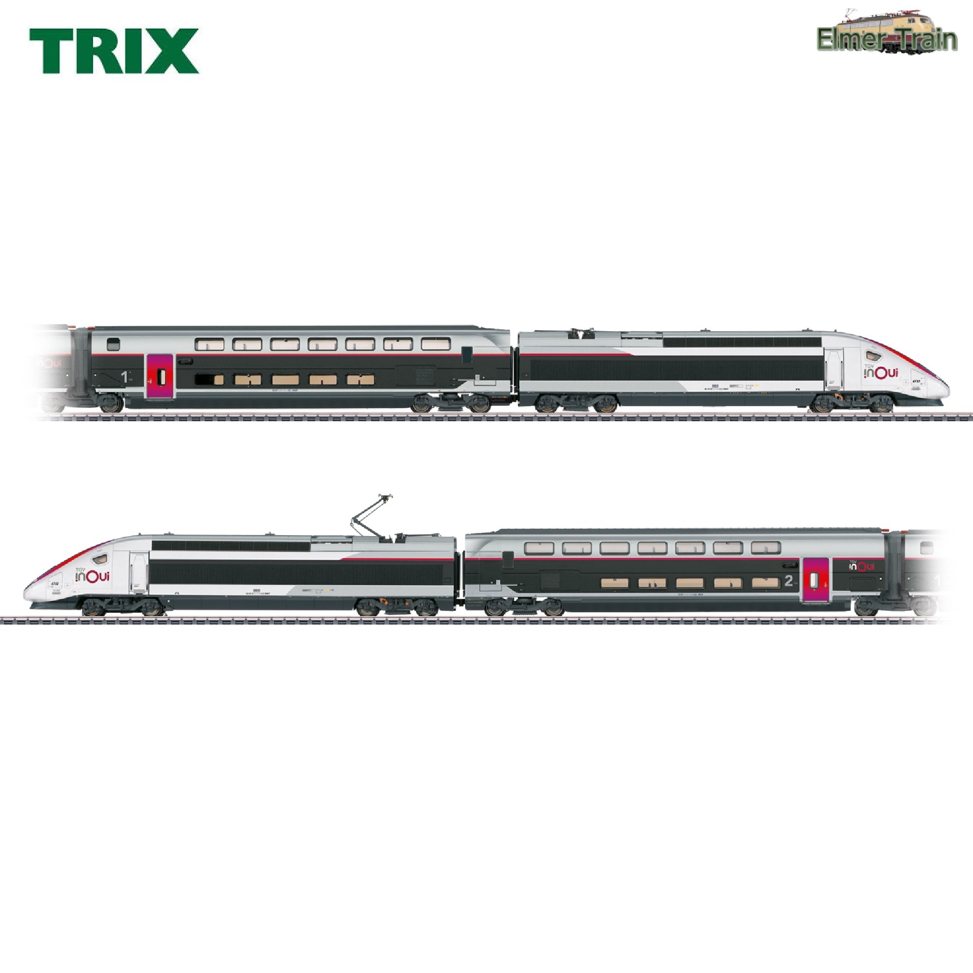 【予約】TGV INOUI Euroduplex 基本4輌セット SNCF Ep6 DCC Sound 室内灯付き