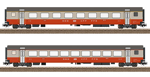 【予約】Swiss Express 客車2輌セット SBB Ep4 室内灯付き