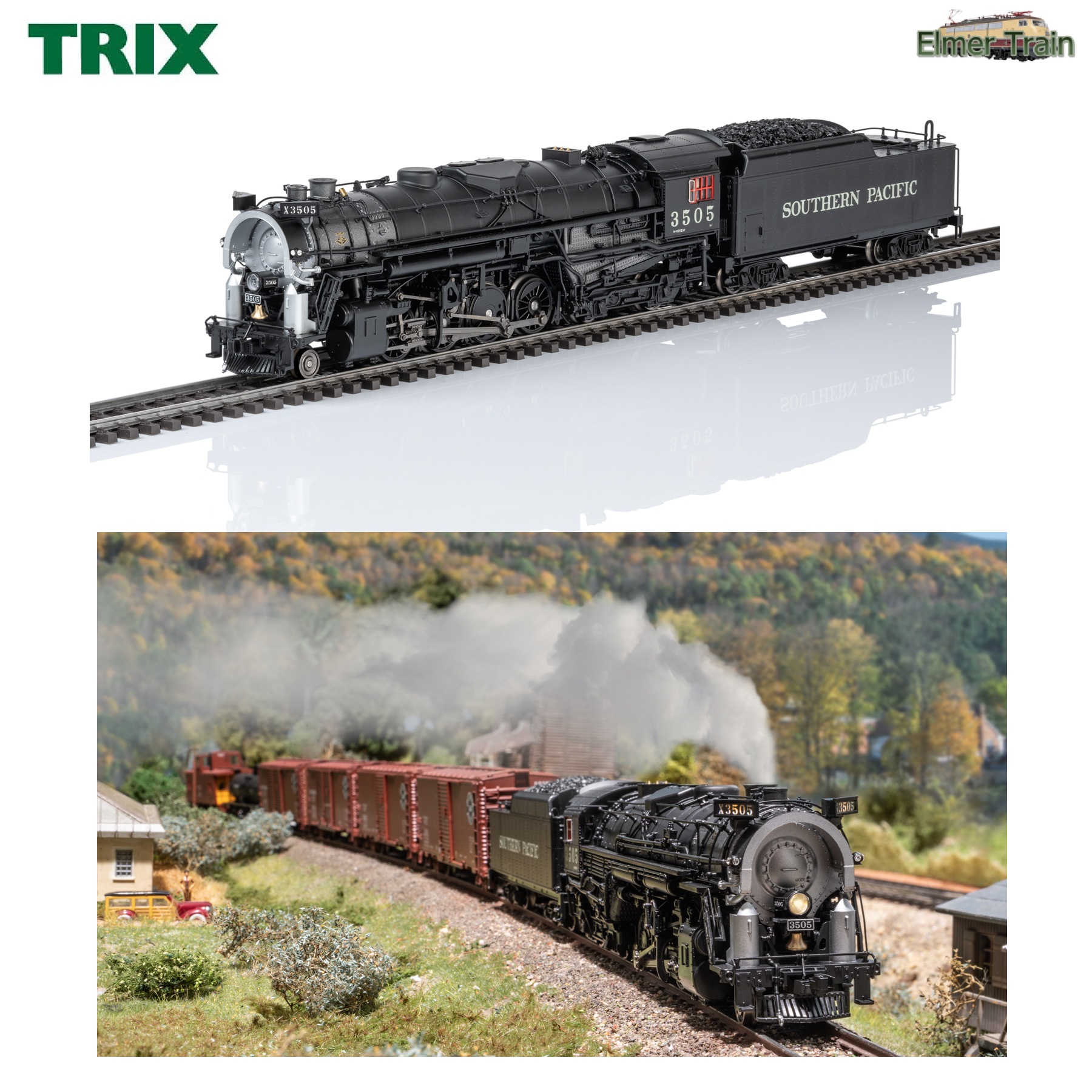 【予約】SL Class 2-8-4 Berkshire サザン・パシフィック Ep3 DCC Sound 走行音連動発煙装置付き