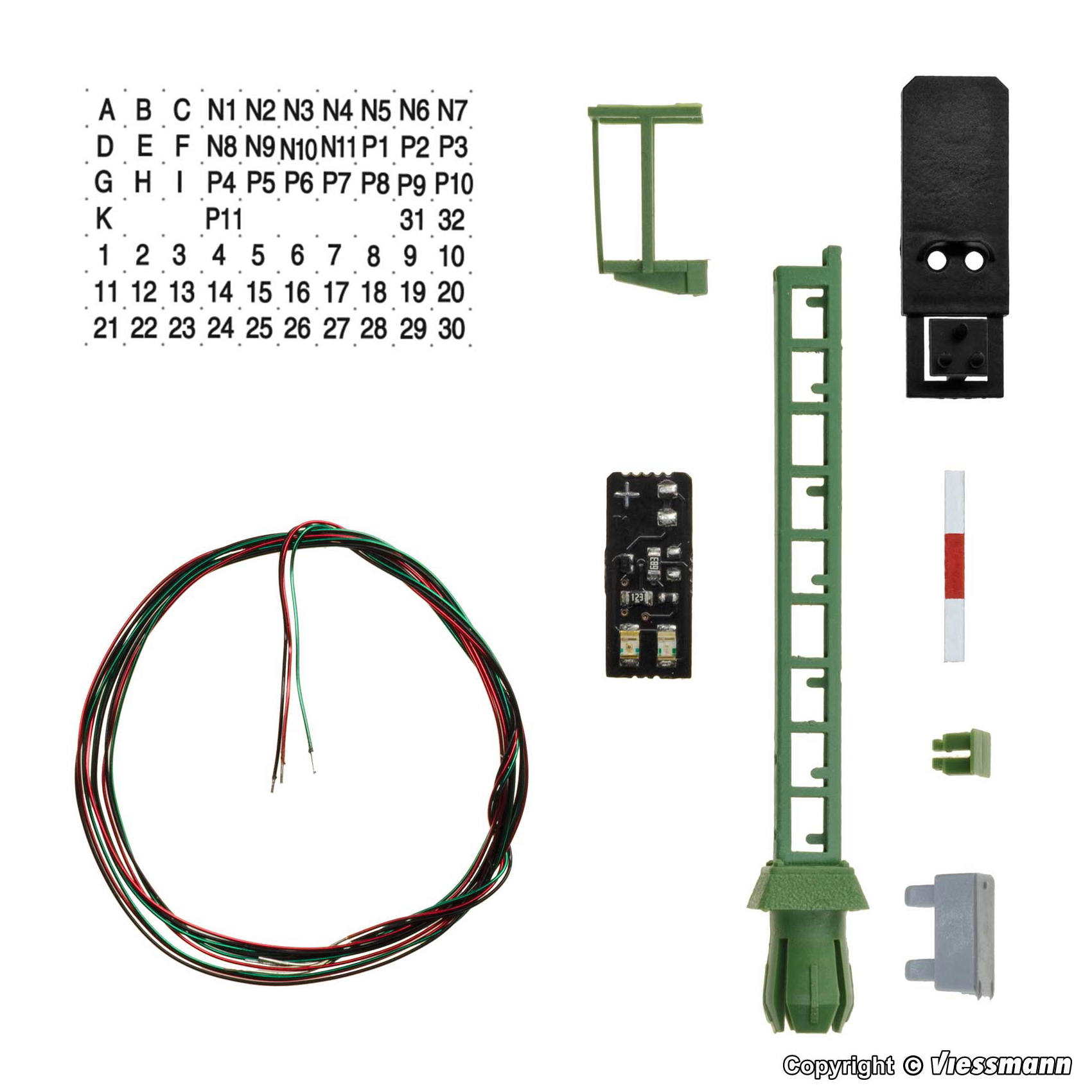 （HO）2灯信号機キット 高さ79mm