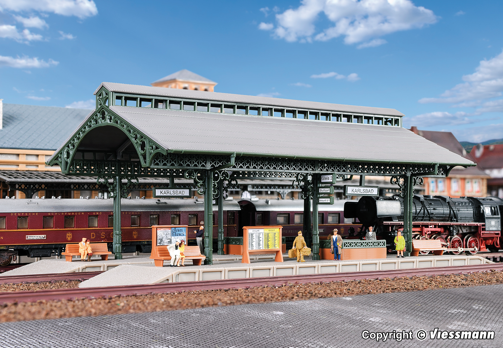 【年末年始SALE】プラットホーム（LED照明付き） L 184 x W 94 x H 69 mm ホーム高6mm